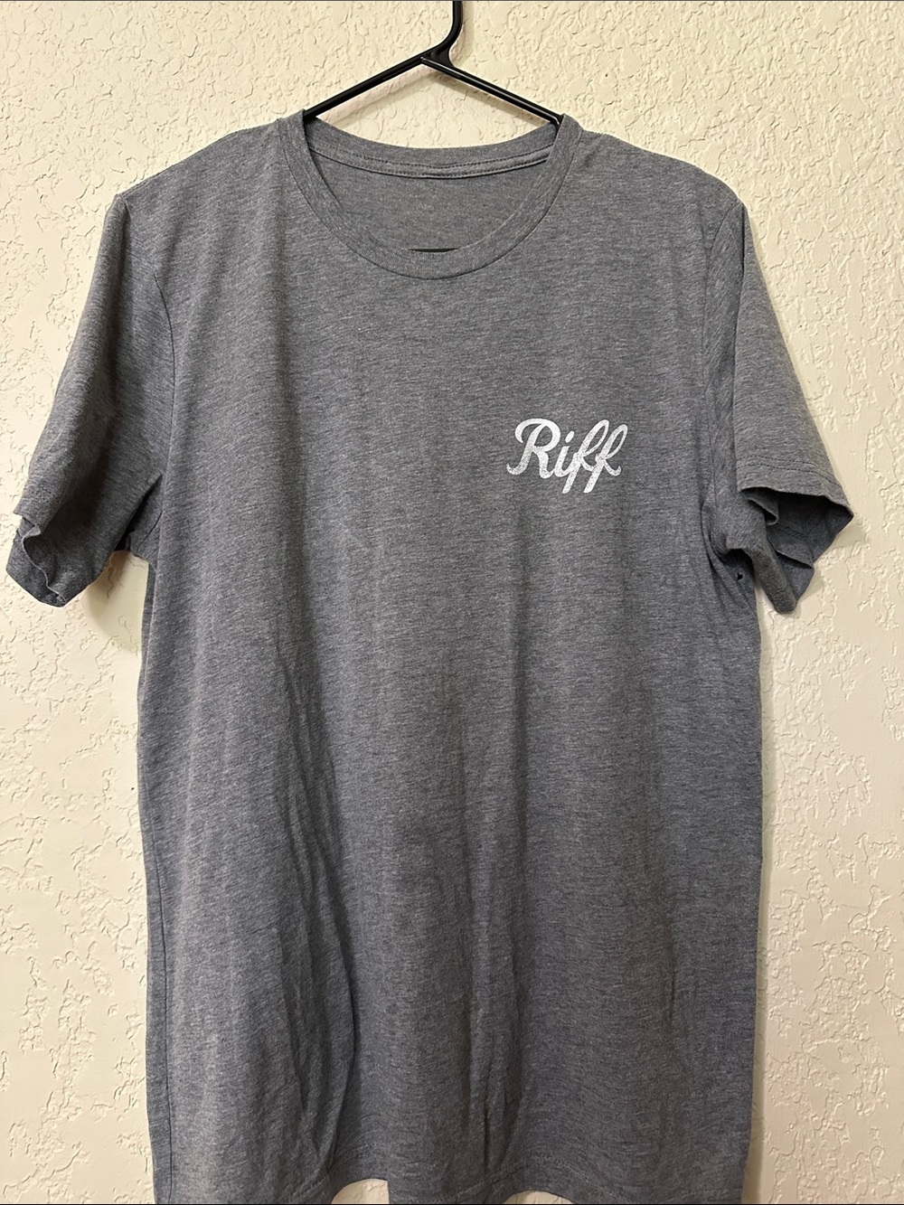 Riff Men's Heather Gray Logo T-Shirt L